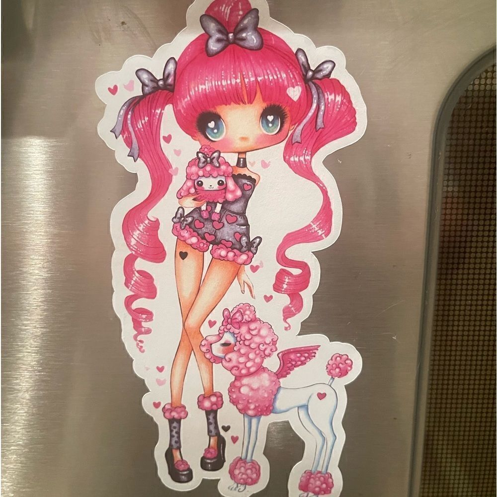GORGEOUS SYBILE Art Magnet with Cute Girl
